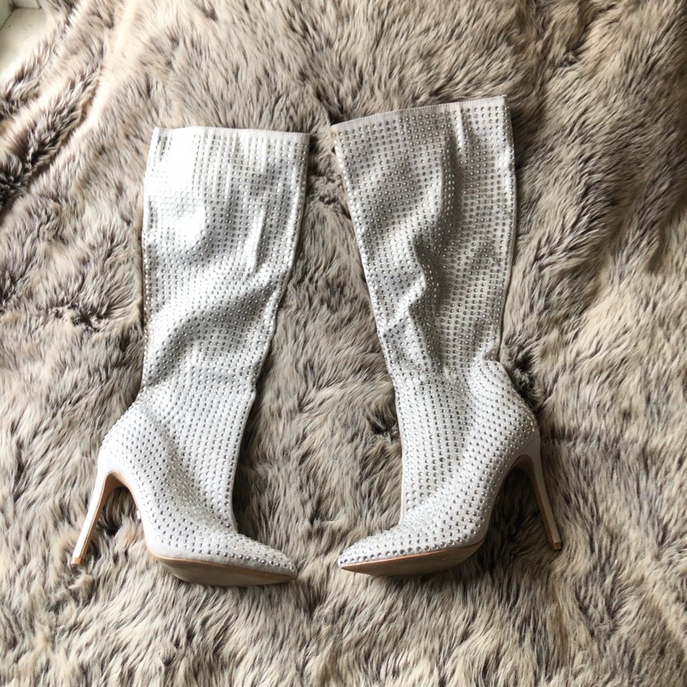 STEVE MADDEN RHINESTONE BOOTS-